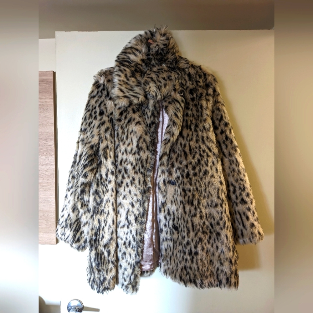 NWT J. Crew faux fur coat